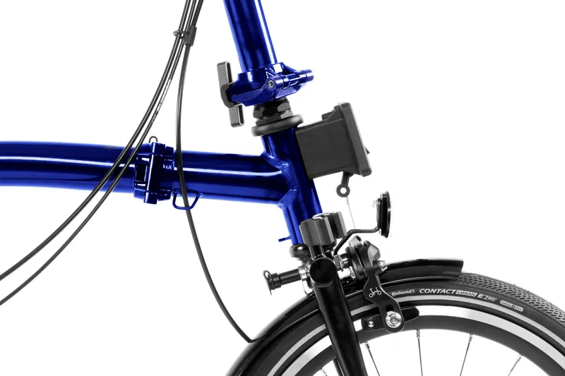Brompton M4R P Line Urban 2024 Folding Bike - Bolt Blue Lacquer 50t-6